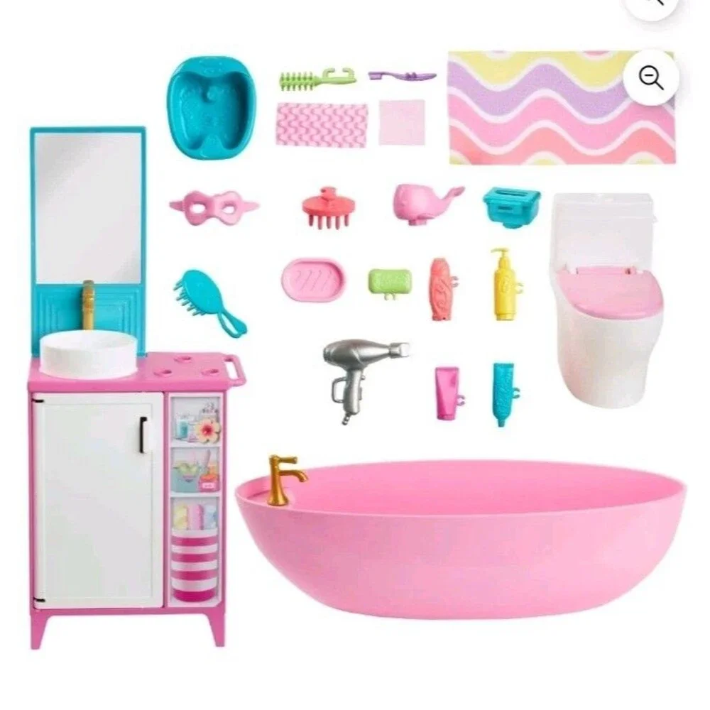LOT 2 Barbie Sets - Fashionistas #228 Doll‎ Blind w/Cane + Pet Boutique 4 Pets